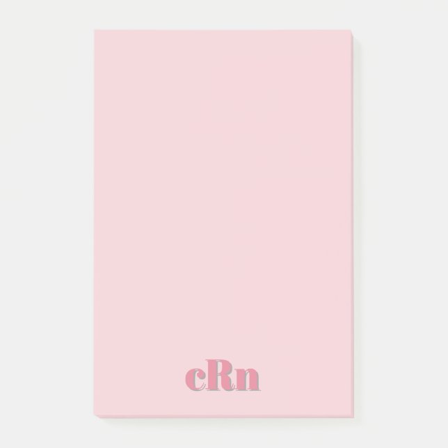 Post-it® Simple Minimal Professionnel Rose & Rouge Féminin (Devant)