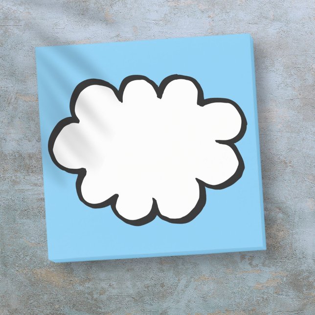 Post-it® Simple Moderne Cloud Think bulle (Cute Simple Modern Cloud Think Bubble Post-it Notes)