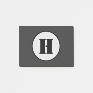 POST-IT® SIMPLE MODERNE MODERNE MONOGRAM ÉLÉGANT CHIC STYLE