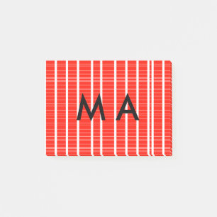 Post-it® Simple monogramme ajouter votre nom lettre man min