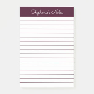 Post-it® Simple Red Brown Linked Personnalisé