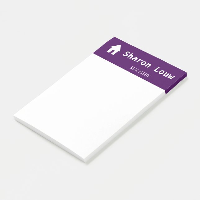 Post-it® Simple violet blanc (Incliné)