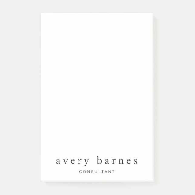 Post-it® Simple White Creative Professional Moderne (Devant)