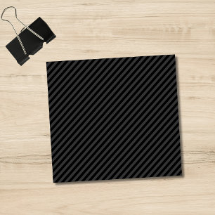 Post-it® Simples bandes diagonales noires et fumantes noire