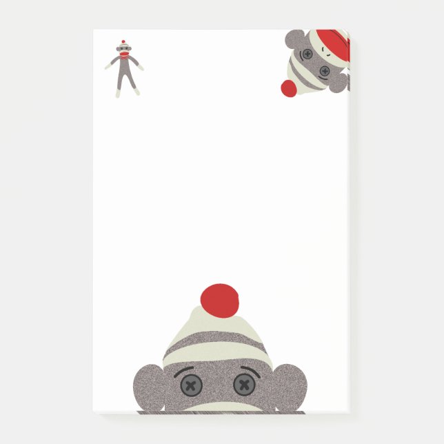 Post-it® Singe de chaussette (Devant)