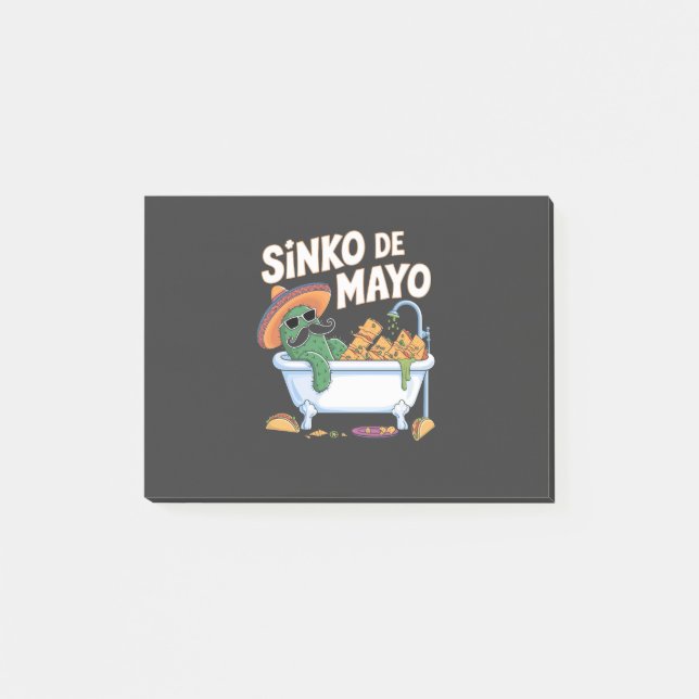 Post-it® Sinko de Mayo Cinco De Mayo Cactus Drôle (Devant)