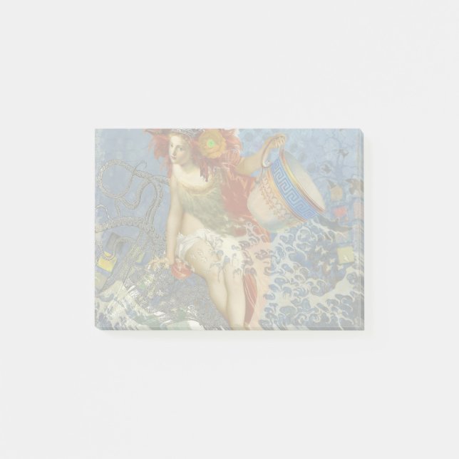 Post-it® Sirène gothique bleu Aquarius Art (Devant)