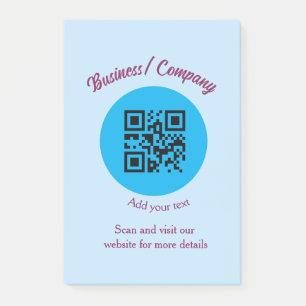 Post-it® Site web simple de société commerciale code-barres