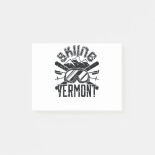 Post-it® Ski Ski ski du Vermont Skier Killington
