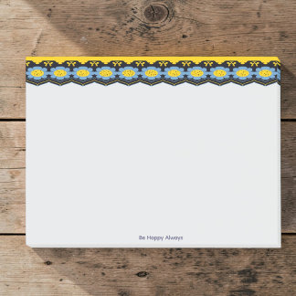 Post-it® Sky Blue And Sunshine Yellow Floral