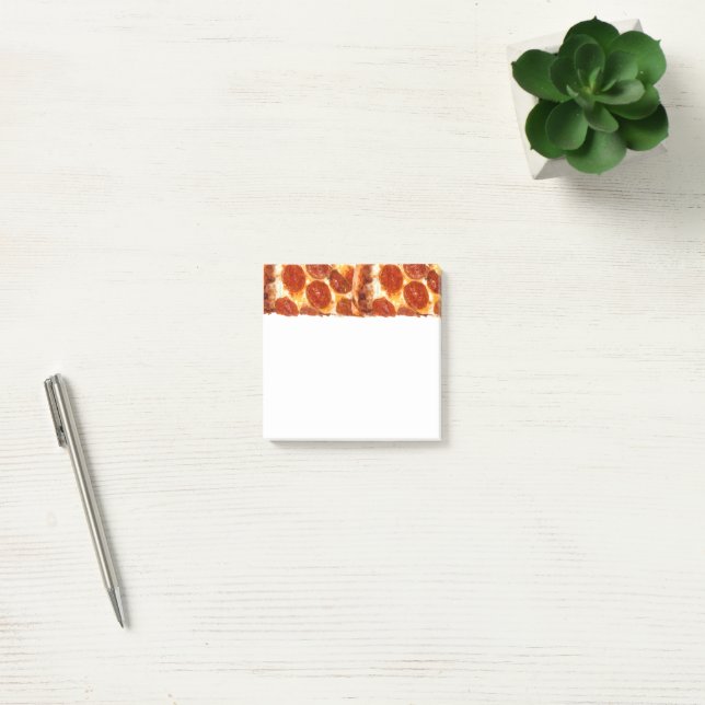 Post-it® SlipperyJoe's classique pepperoni pizza tranche fo (Bureau)