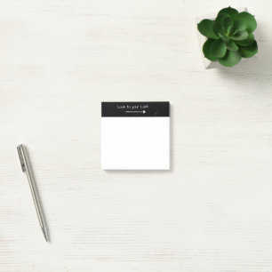 Post-it® SlipperyJoe's look gauche drôle stark blanc flèche