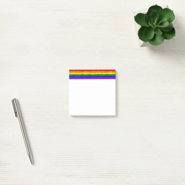 Post-it® SlipperyJoe's rainbow pride couleurs liquide brill (Bureau)