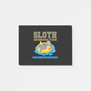 Post-it® Sloth Swim Team Swim Team Funny Cadeau