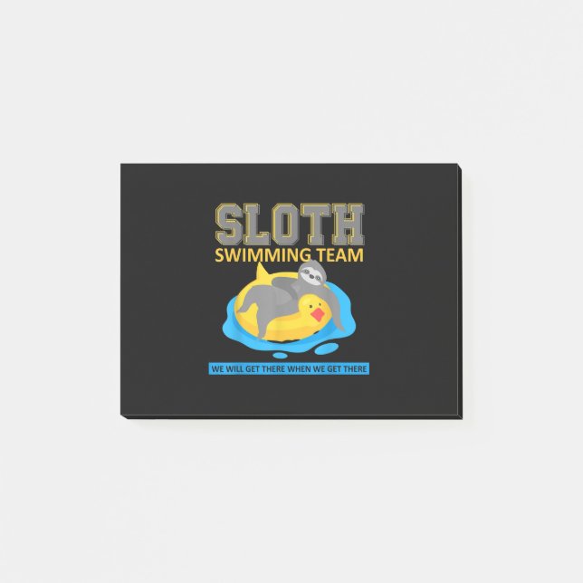 Post-it® Sloth Swim Team Swim Team Funny Cadeau (Devant)