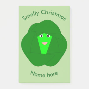 Post-it® Smelly Christmas Brussels Sprout Post it notes Pad