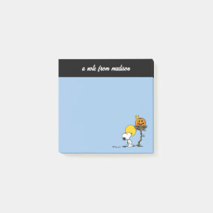 Post-it® Snoopy & Bois Nid Avec Jack O'Lantern