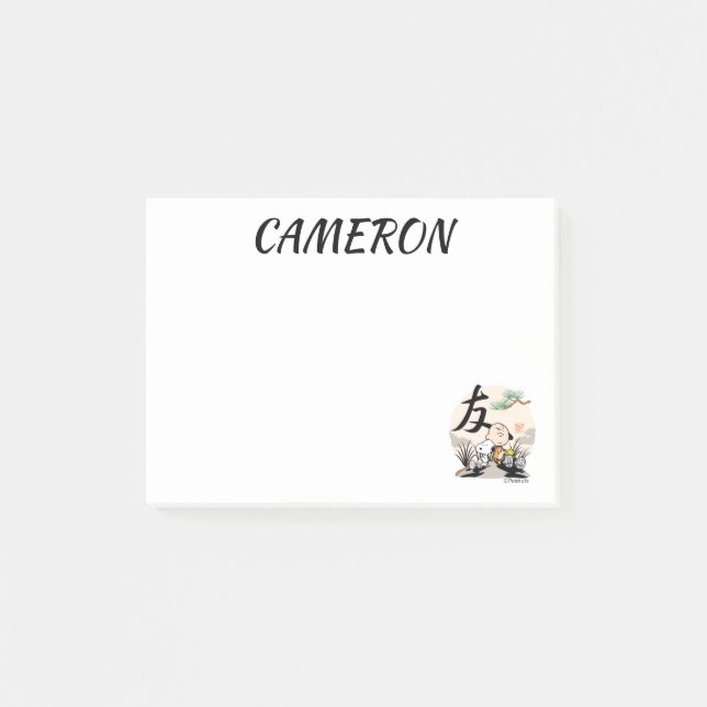 Post-it® Snoopy, Charlie Brown et Woodstock - Ami (Devant)