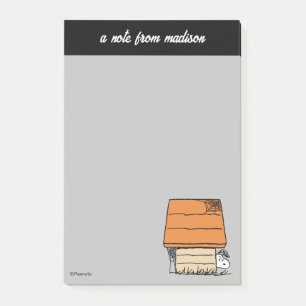 Post-it® Snoopy Halloween Spider Web Doghouse