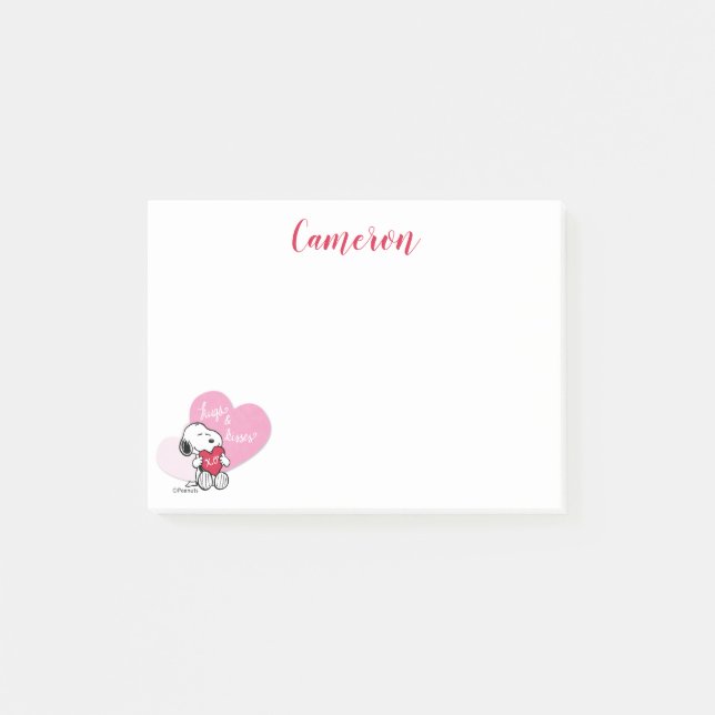 Post-it® Snoopy Hugs & Kisses (Devant)