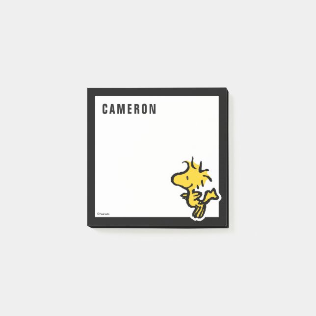 Post-it® Snoopy & Woodstock Fun & Flowers | Ajouter Votre N (Devant)
