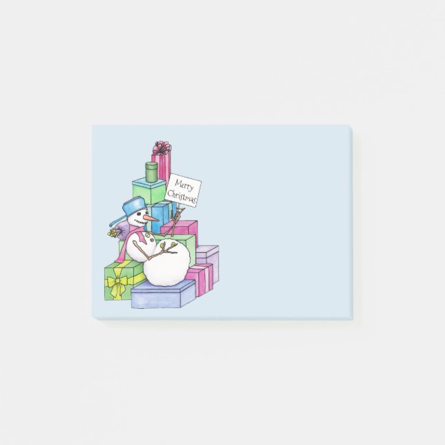 Post-it® Snowman chahut sur les cadeaux (Devant)