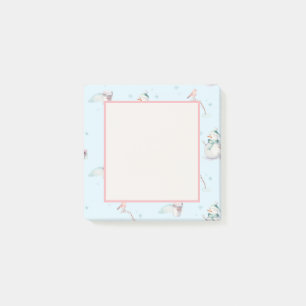 Post-it® Snowman Snowball Design Texte encadré