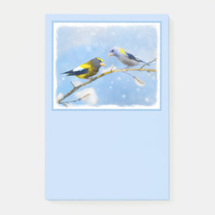 Post-it® Soirée Grosbeak Peinture - Cute Original Chien Art