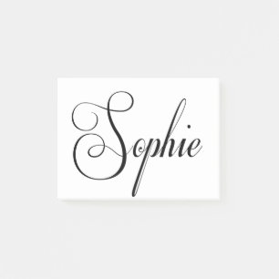 Post-it® Son Nom Est Sophie Calligraphy