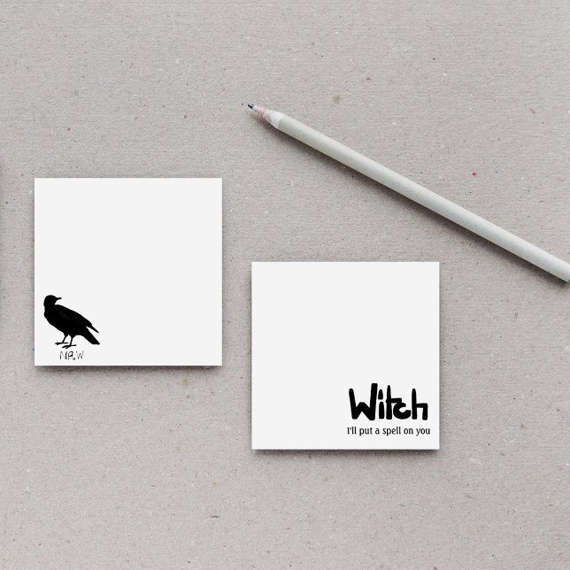Post-it® Sorcière en encre noire écrite à la main disant (Créateur téléchargé)