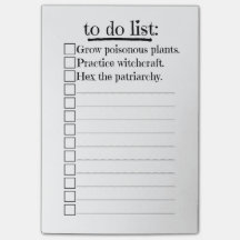 Sorcière féministe pour faire la liste