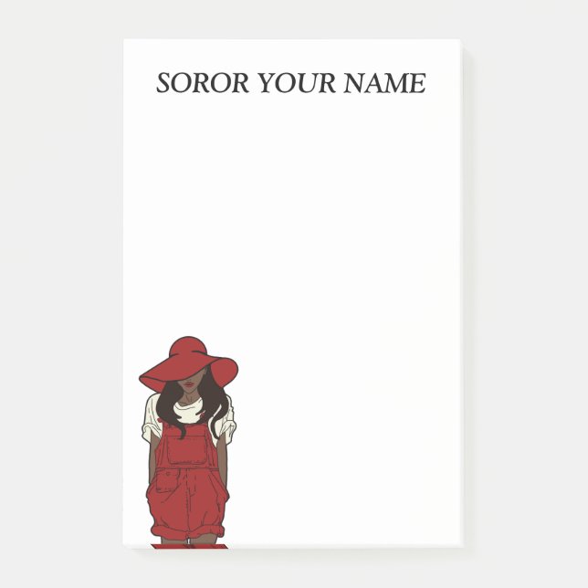 Post-it® Sororité delta personnalisée  (Devant)