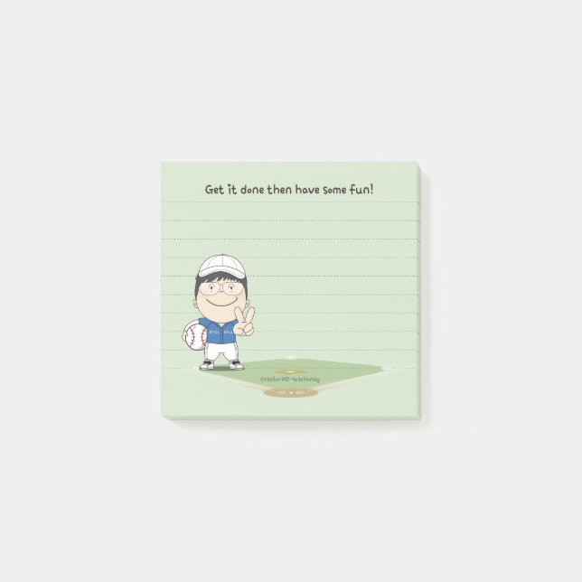 Post-it® sosoHoney baseball (Devant)