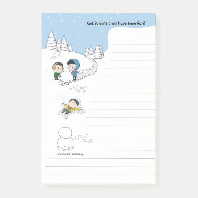 Post-it® sosoMiel(55) hiver (Devant)
