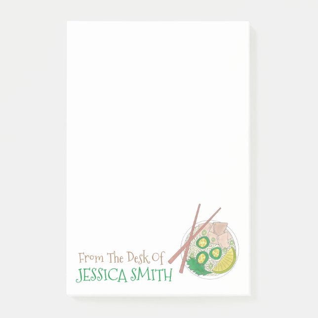 Post-it® Soupe pho vietnamienne du bureau de personnalisati (Devant)