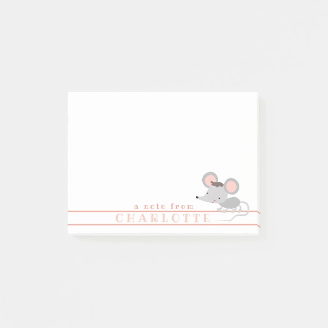 Post-it® Souris pour bébé mignonne - Enfants personnalisés (Devant)