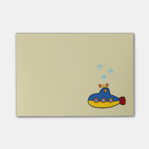 Post-it® Sous-marin de jouets avec 3 bulles d'eau