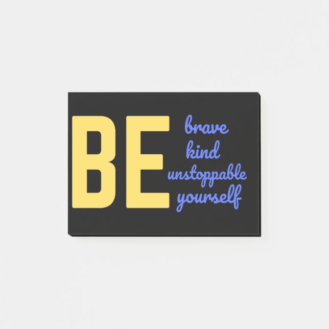 POST-IT® SOYEZ COURAGEUX COMME INSTOPPABLE VOUS-MÊME (Devant)