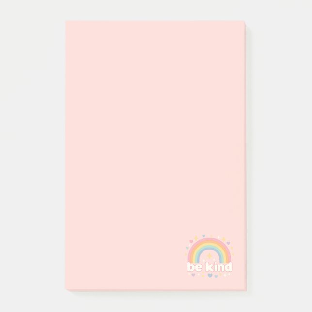 Post-it® Soyez Gentil – Arc-en-ciel Pastel Positivité (Devant)