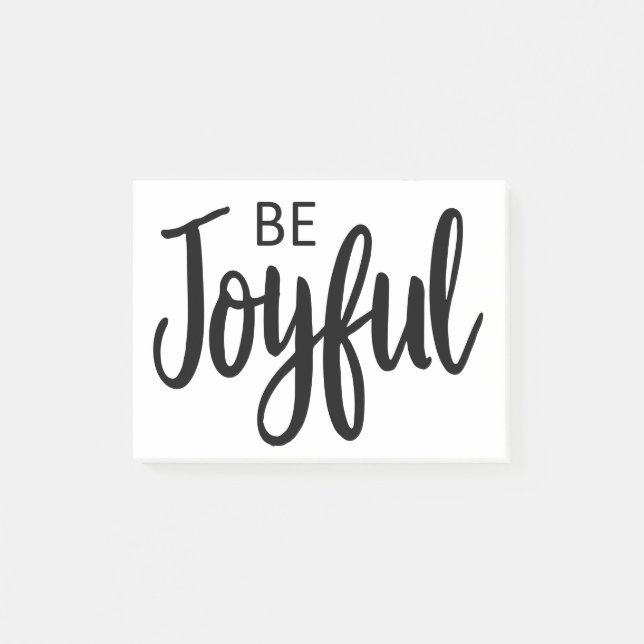 Post-it® Soyez Joyeux Evangile Graphique Esthétique Christi (Devant)