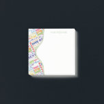 Post-it® Special 80th Birthday Party Cadeaux personnalisés<br><div class="desc">Typographie thème 80ème anniversaire décoration et cadeaux. Le texte comprend féroce et fab à 80. fabuleux à 80, extraordinaire 80ème anniversaire, extra spécial 80ème anniversaire, heureux 80ème anniversaire, rocking 80ème anniversaire, beau à 80, et extraordinaire 80ème anniversaire. Texte coloré clair en jaune, rose, violet, bleu, vert et rouge. Idées cadeaux...</div>