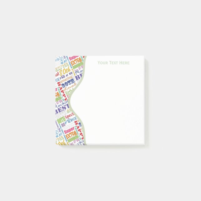 Post-it® Special 80th Birthday Party Cadeaux personnalisés (Devant)