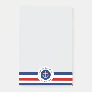 Post-it® Spécialiste nautique du bateau d'Ancre rouge