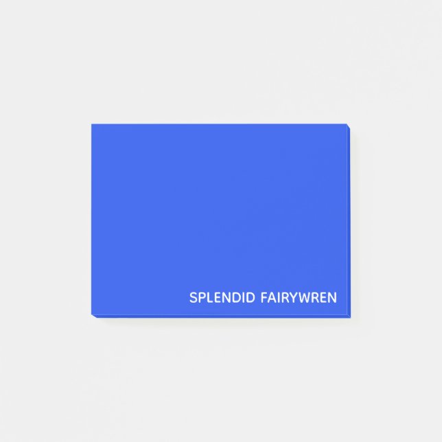 Post-it® Splendid Fairywren Blue Colour (Devant)