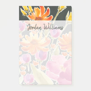 Post-it® Splendid Gathering - Pink and Orange Flowers