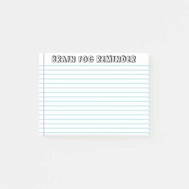 Post-it® Spoonie - Brain Fog Post-It Notes-Maladie Chroniqu (Devant)