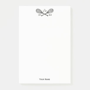 Post-it® Sports Vintage Raquettes de Tennis Croisées Balles