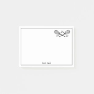 Post-it® Sports Vintage Raquettes de Tennis Croisées Balles