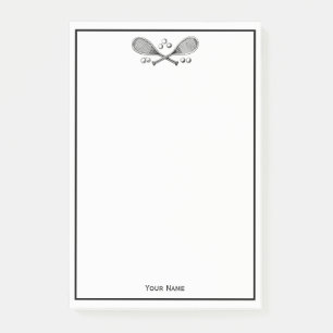 Post-it® Sports Vintage Raquettes de Tennis Croisées Balles