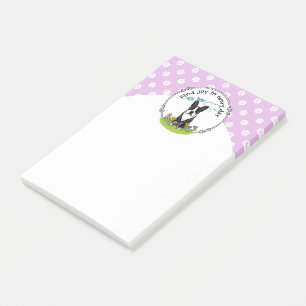 Post-it® Spring Boston Terrier (noir) Mignonne chien
